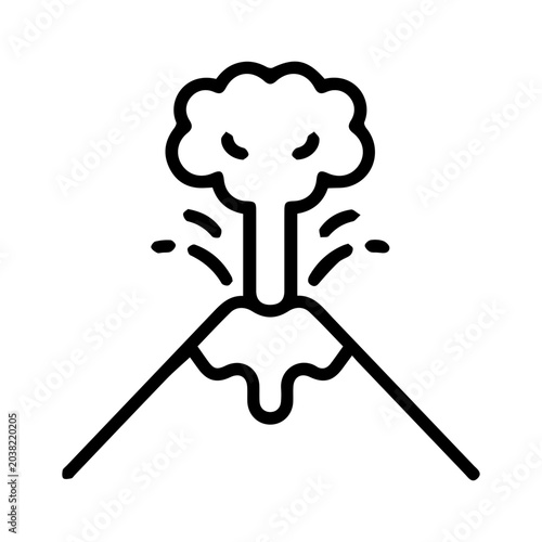 Fotografia Volcano Eruption Icon