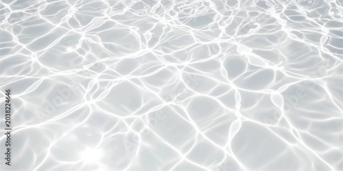 Картината върху платно Clear swimming pool water surface with bright light ripples