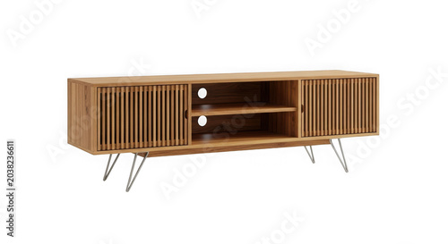 Modern wooden wall mounted tv stand