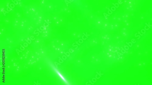 Vibrant colorful fireworks explode in a brilliant display against a bright green screen background capturing the joyous celebration and festive atmosphere of a special