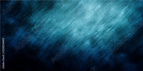 Fotografie Abstract blue texture with light streaks and dark smoky background representing digital art and background design