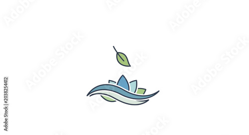 Tableau sur toile Lotus flower in the water.