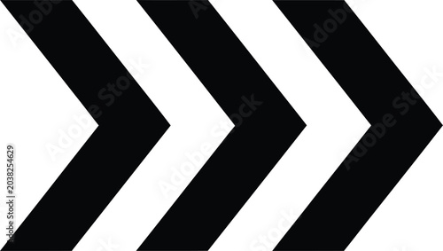 Black and white chevron arrow design with diagonal stripes