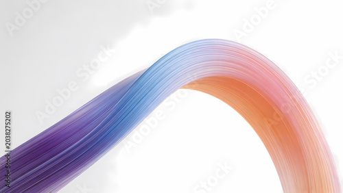 Smooth purple to orange gradient line