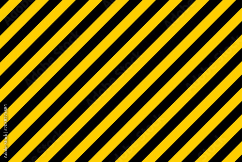 vector warning yellow and black striped rectangular background.