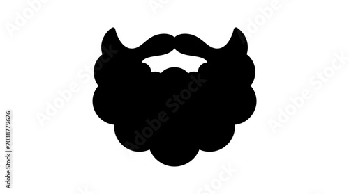 Fényképezés Beard with a mustache styled in a classic fashion represents the modern grooming trends and masculine aesthetic favored by men seeking a sophisticated and rugged appearance in urban society