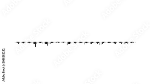Audio equalizer bars animation on white background, glowing waveform spectrum, smooth oscillation, clean minimalist style, seamless high quality motion graphics loop 4k video