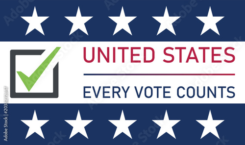 Konstfotografi Banner and poster design for the 2026 US election