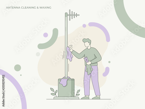 car care and cleaning vector