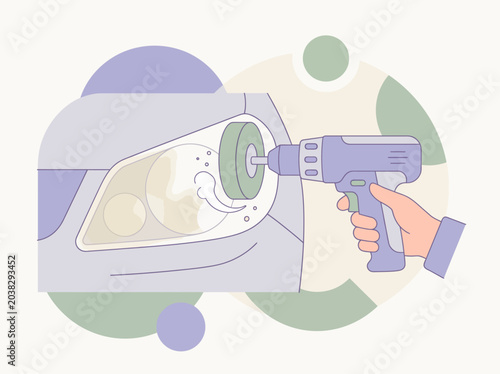 car care and cleaning vector