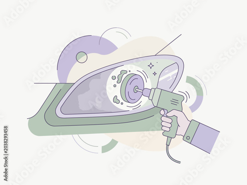 car care and cleaning vector