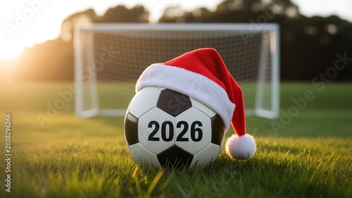 Vibrant Abstract Football World Cup Themed Graphic with Dynamic Lines Bold Red and Blue Accents Ideal for Sports Event Promotions Social Media Campaigns and Fan Merchandise Design