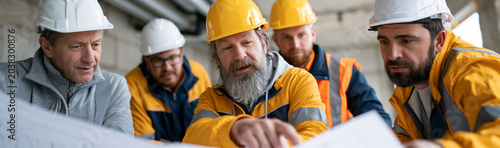 Construction Team Huddle: A...