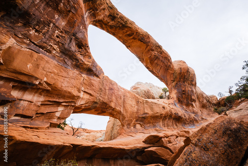 Fotografía Natural geological features of Arches National Park, Utah, USA