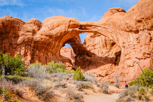 Fotografía Natural geological features of Arches National Park, Utah, USA