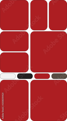 abstract geometric collage template
