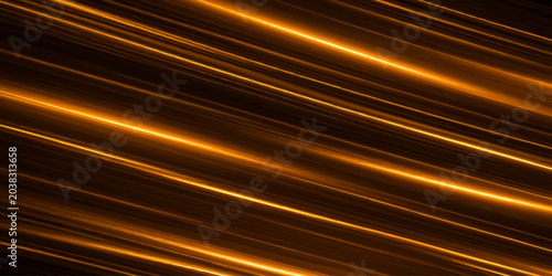 Obraz na płótnie Abstract golden light streaks create a mesmerizing visual, evoking a sense of speed, energy, and futuristic technology