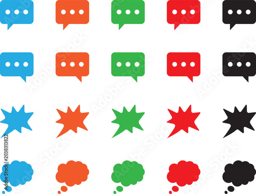 Colorful text box icon vector art, icons and graphics