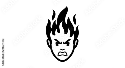 vector illustration of a fire