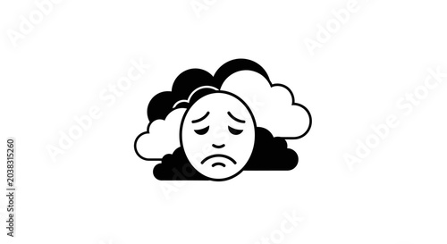 black and white cartoon illustration