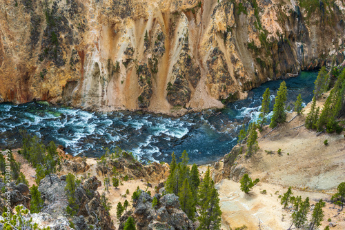 Εκτύπωση καμβά Natural landscape of Grand Canyon of the Yellowstone national park, USA