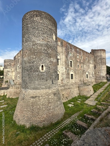 Ancient Castello Ursino or Bear Castle in Catania, Sicily, Italy, May 2025