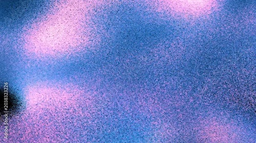 Abstract Blue Grainy Gradient Background with Floating Particles
