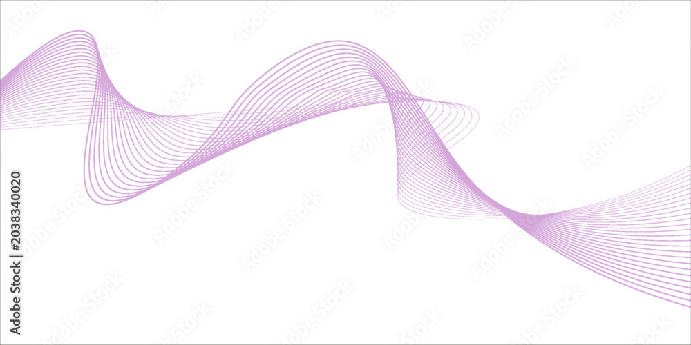 Fototapeta premium purple abstract background modern with wavy lines blend effect