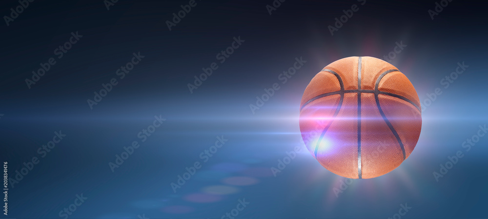 Obraz premium Business slam dunk success concept. Basketball breaking through target, Corporate achievement and strategic goal power.