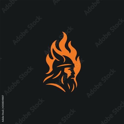Obraz na plátně Odin Fire Logo