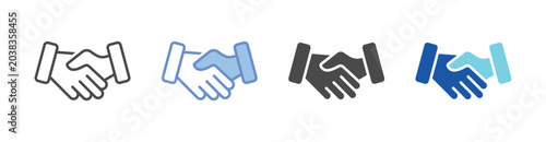 Trust Icon Set With Multiple Styles Vector Illustration
