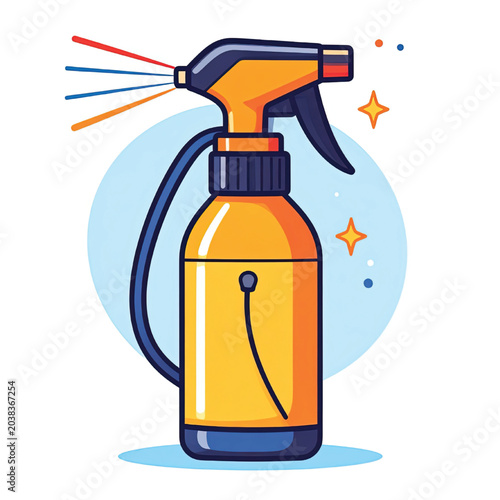 Spray bottle with trigger nozzle.