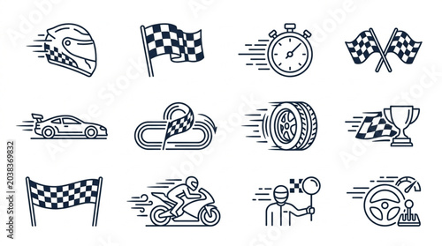 Foto Motorsport and Racing Icons Collection