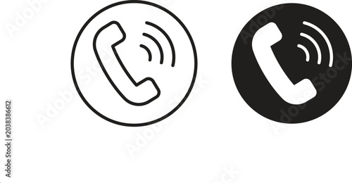 Call icon design for signs, logo, apps or website