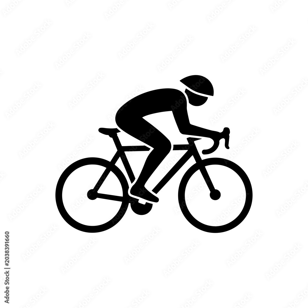 Obraz premium Cycling Rider Bike Icon