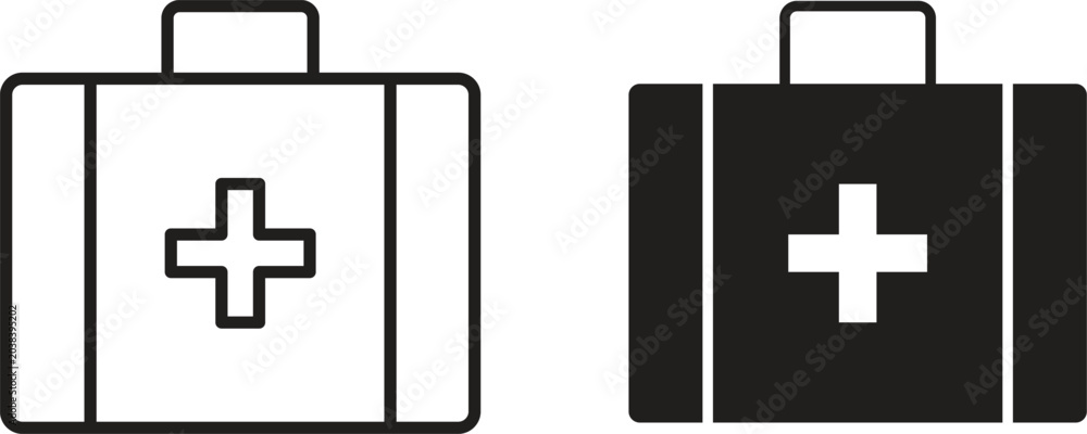 Fototapeta premium Medical kit icon design for signs, logo, apps or website
