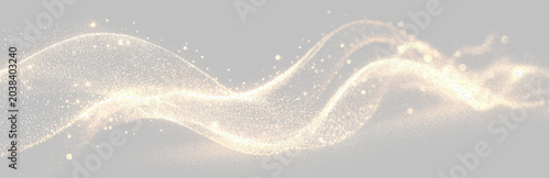 Photos Gold drifting light wave stretches into flowing twirl in soft png with speed mot