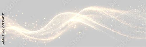 Photos Gold ribbon light wave stretches into flowing line in soft png with speed motion