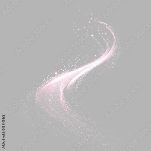 Tablou pe pânză Gold swirling lines of dust blend into and backgrounds creating an artful design
