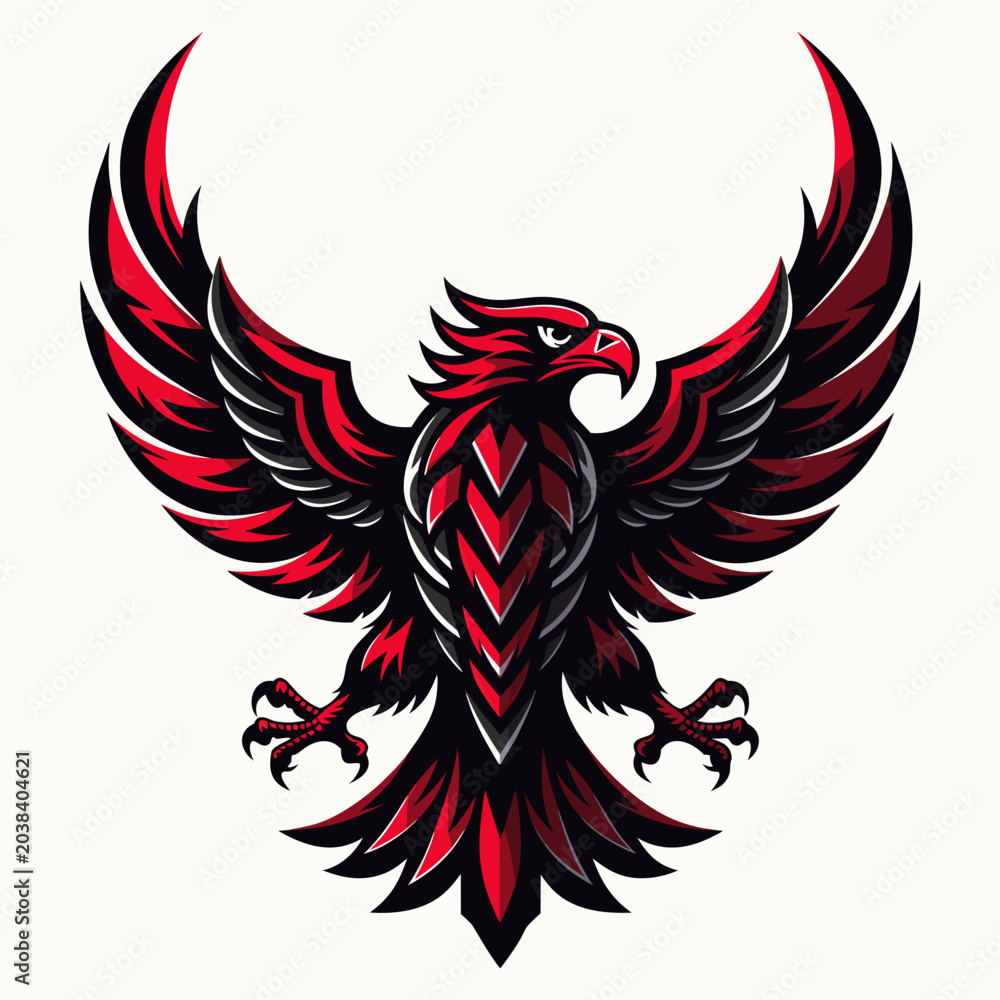 Fototapeta premium vector illustration of an eagle