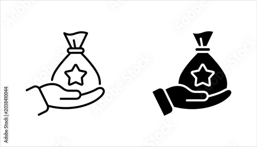 Fotografía Cash bonus icon set