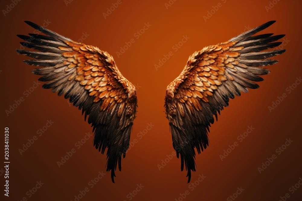Obraz premium Vulture flying bird wing.