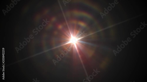 Animated light with rays