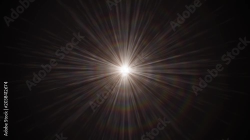 Animated light with rays