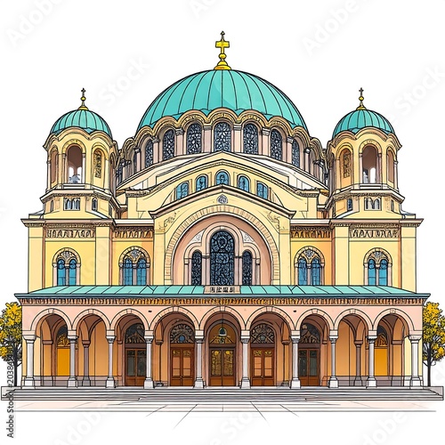 Stunning Baroque style cathedral facade with twin towers.