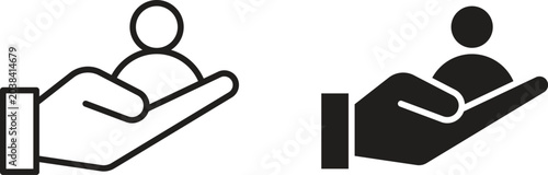 Retention icon design for signs, logo, apps or website