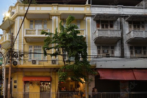 Bangkok, Thailand - May 14, 2026: Urban life and street views in Chinatown district of Bangkok