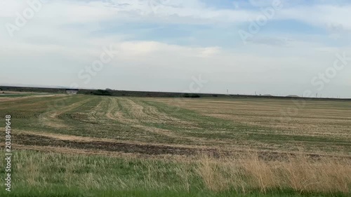 Wide Open Rural Farmland Landscape in Western Countryside
