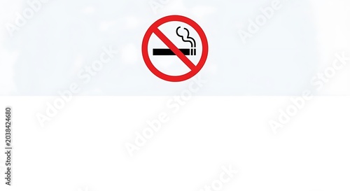 No smoking symbol prohibition icon vector