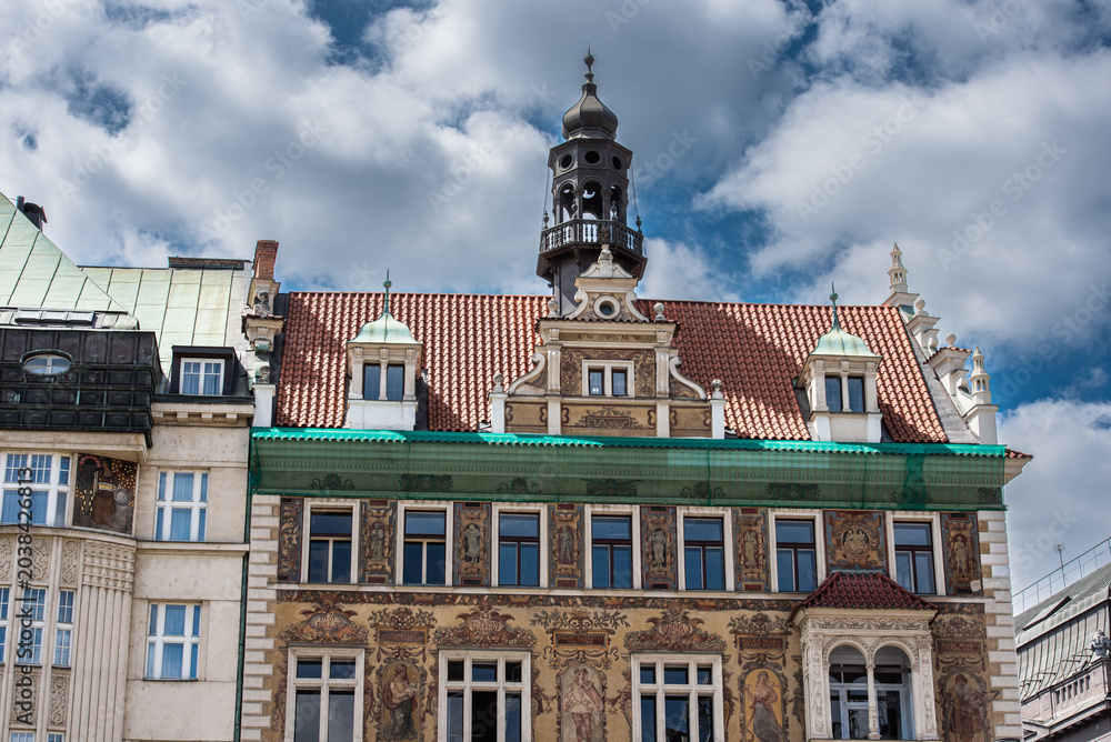 Obraz premium Prague still contains a sample of Austrian Art Nouveau or Jugendstil.